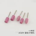 Промышленная шлифовальная головка розового цвета с диаметром хвостовика 3 мм
